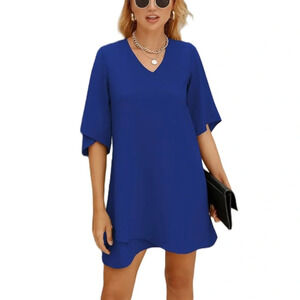 NWT Women’s Mid Sleeve Bell Sleeved Mini Dress